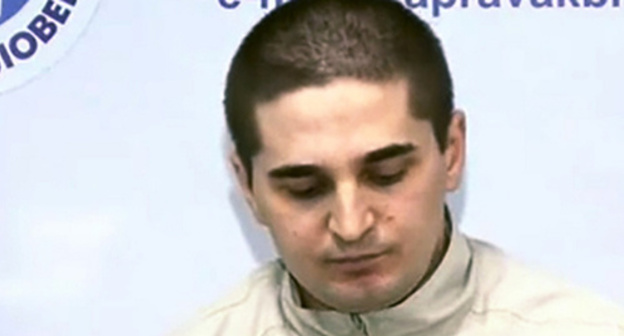 Inal Berov at a press conference in the HQ of Kabardino-Balkarian human rights centre, Nalchik, April 13, 2013. Photo: screenshot of the video posted at http://zapravakbr.ru