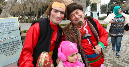 Kosa and Kecel, the traditional characters of the holiday of Novruz in Azerbaijan. Photo by Aziz Karimov for the "Caucasian Knot"
