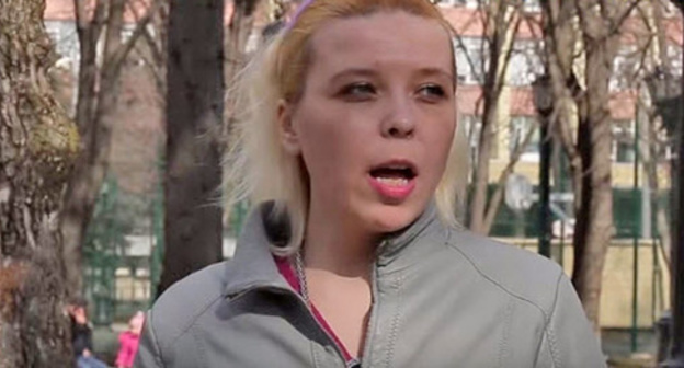 Darya Polyudova. Screenshot of the video posted by user Open Russia, https://www.youtube.com/watch?v=awVTP1AgjfI