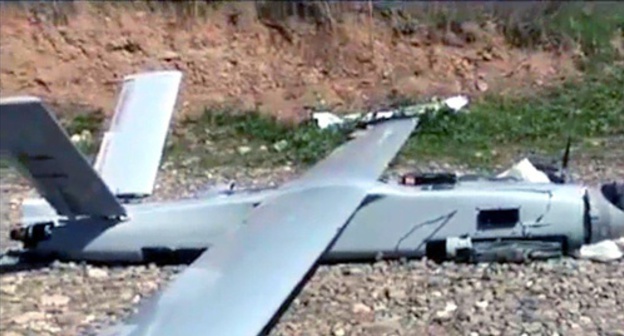 Azerbaijani helicopter downed in the conflict zone, as reported by the Ministry of Defence of Armenia. April 2, 2016. Photo: screenshot of a video by Mil.am