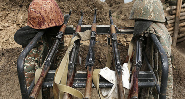 Ammunition of the soldiers of NKR army. Photo: © PAN Photo / Karo Sahakyan