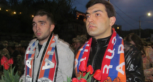 March of silence in Yerevan, April, 10, 2016. Photo by Tigran Petrosyan for the ‘Caucasian Knot’. 