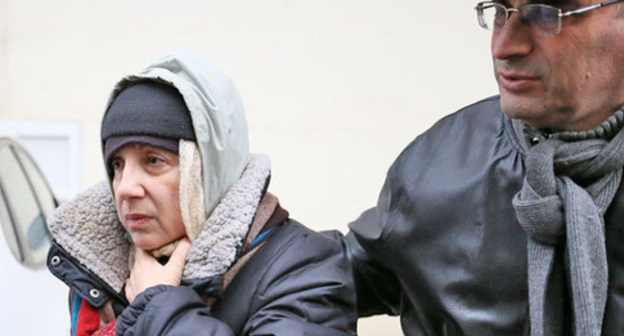 Leyla and Arif Yunus after the release. December 9, 2015. Photo by Aziz Karimov for the "Caucasian Knot"