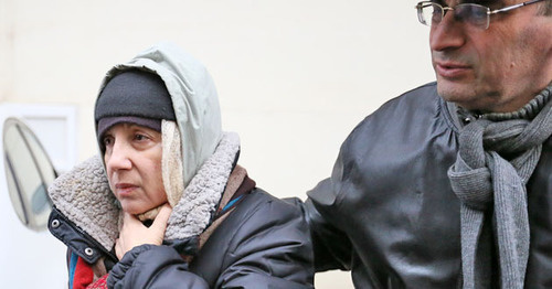 Leyla and Arif Yunus after the release. December 9, 2015. Photo by Aziz Karimov for the "Caucasian Knot"