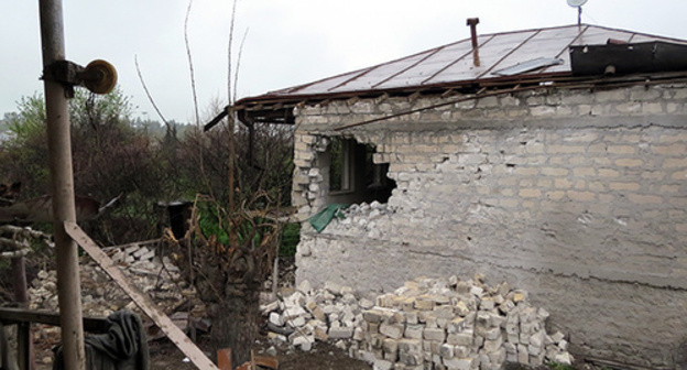 The effects of shelling in the Martakert District of Nagorno-Karabakh. April 17, 2016. Photo by Alvard Grigoryan for the "Caucasian Knot"