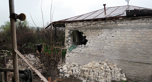 The effects of shelling in the Martakert District of Nagorno-Karabakh. April 17, 2016. Photo by Alvard Grigoryan for the "Caucasian Knot"
