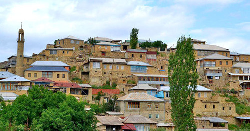 The village of Sogratl of the Gunib District of Dagestan. Photo: Shamil Amirov http://odnoselchane.ru/" The village of Sogratl of the Gunib District of Dagestan. Photo: Shamil Amirov http://odnoselchane.ru/"