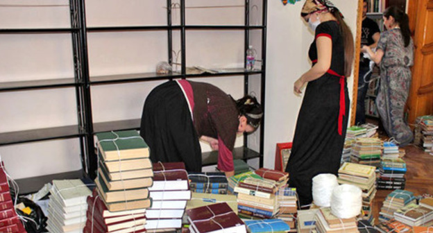 Closure of the Grozny Central City Library. Photo: Seda Magomedova / KAVPOLIT