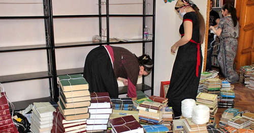 Closure of the Grozny Central City Library. Photo: Seda Magomedova / KAVPOLIT