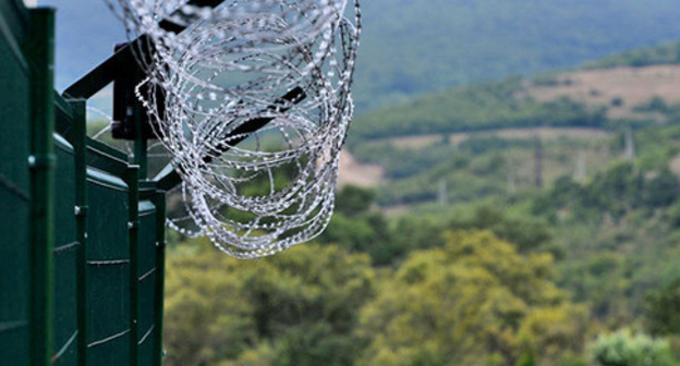 A border transit point of the Republic of South Ossetia. Photo Sputnik/Mikhail Voskresensky http://sputnik-ossetia.ru/docs/about/terms_of_use.html