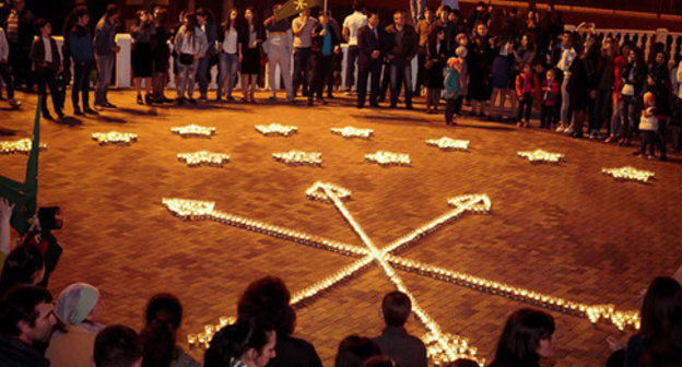 Day of Circassian Flag, Cherkessk, April 25, 2016. Photo by Amar Zhuzhuev.