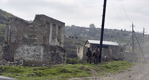 Talysh after shelling. Photo: © Sputnik/ Asatur Yesayants, http://sputnikarmenia.ru/karabah/20160426/3180473.html