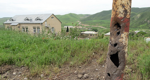The consequences of the shelling in the village of Talysh, NKR. Photo by Alvard Grigoryan for the "Caucasian Knot"