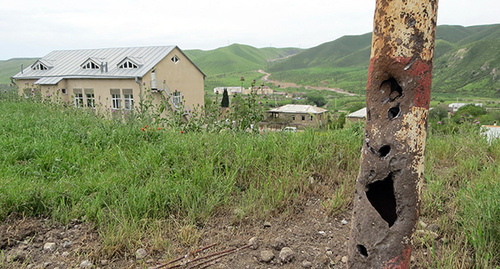 The consequences of the shelling in the village of Talysh, NKR. Photo by Alvard Grigoryan for the "Caucasian Knot"
