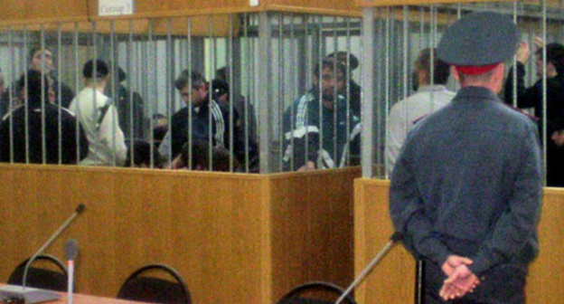 In the court room of the  the Supreme Court (SC) of Kabardino-Balkaria at the hearing of the case of the attack on Nalchik. 2009. Photo by Lyudmila Maratova for the "Caucasian Knot"