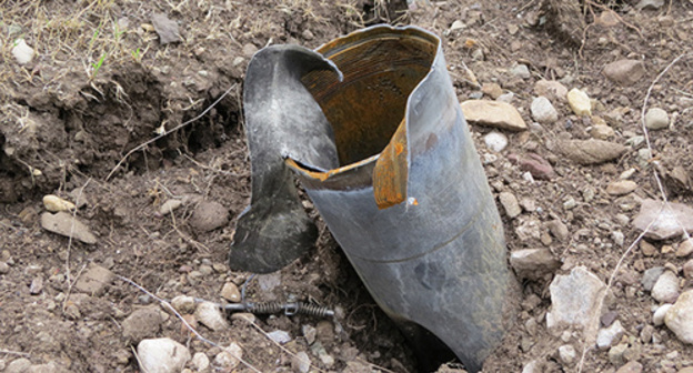 Fragments of the shell in the village of Talysh. Photo by Alvard Grigoryan for the "Caucasian Knot"