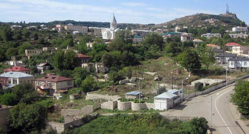 A view of Surb Amenaprkich (St. Saviour) Church in the village of Shushi. Nagorno-Karabakh. Photo by Alvard Grigoryan for the "Caucasian Knot"