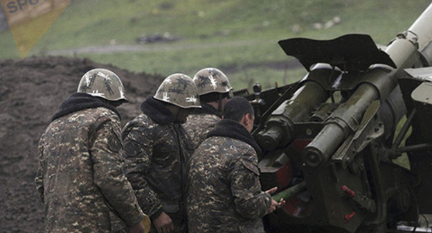 Soldiers of Nagorno-Karabakh Army. Photo: © Sputnik/ Asatur Yesayants, http://www.sputnikarmenia.ru/karabah/20160508/3351466.html