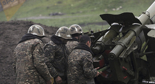 Soldiers of Nagorno-Karabakh Army. Photo: © Sputnik/ Asatur Yesayants, http://www.sputnikarmenia.ru/karabah/20160508/3351466.html