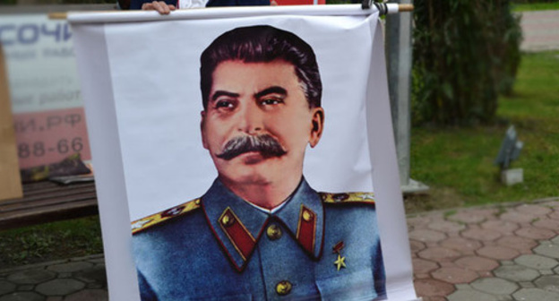 Portrait of Stalin. Photo by Svetlana Kravchenko for the ‘Caucasian Knot’. 