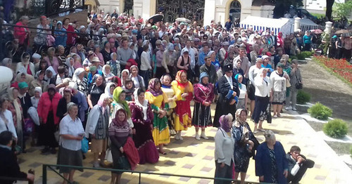 The church service performed by Patriarch Kirill in Nalchik was attended by Orthodox believers and Muslims. May 15, 2016. Photo by Lyudmila Maratova for the "Caucasian Knot"