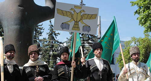 The Remembrance Day of the Victims of the Caucasian war, Nalchik, May 21, 2015. Photo by Lyudmila Maratova for the "Caucasian Knot" The Remembrance Day of the Victims of the Caucasian war, Nalchik, May 21, 2015. Photo by Lyudmila Maratova for the "Caucasian Knot"