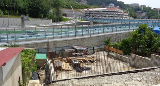 The construction site of the house near the GPS "Kommunalnik". Photo by Svetlana Kravchenko for the "Caucasian Knot"