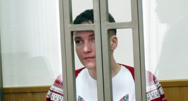 Nadezhda Savchenko in Donetsk City Court. Photo by Konstantin Volgin for the ‘Caucasian Knot’. 