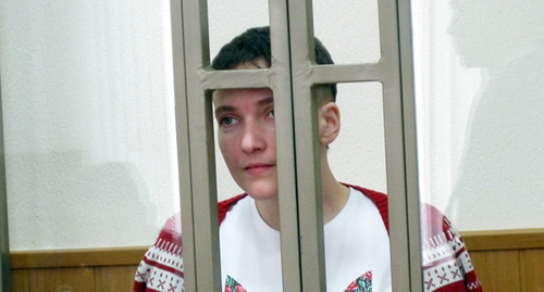 Nadezhda Savchenko in Donetsk City Court. Photo by Konstantin Volgin for the ‘Caucasian Knot’. 