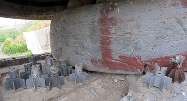 Missiles fragments. Nagorno-Karabakh. Photo by Alvard Grigoryan for the "Caucasian Knot"