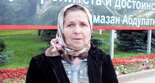 Raisat Suleimanova, mother of Magomed Suleimanov, June 11, 2016. Photo by Patimat Makhmudova for the ‘Caucasian Knot’.  