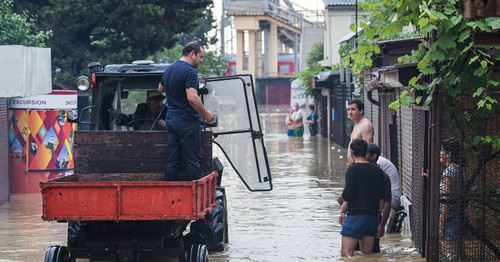 Flooding in Sochi. Photo by Roman Chugunov for the ‘Caucasian Knot’. 