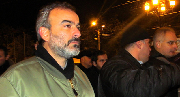 Zhirair Sefilyan, head of the joint staff of the opposition, leader of the movement "100 years without regime". Photo by Tigran Petrosyan for the ‘Caucasian Knot’. 