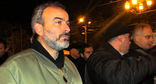 Zhirair Sefilyan, head of the joint staff of the opposition, leader of the movement "100 years without regime". Photo by Tigran Petrosyan for the ‘Caucasian Knot’. 