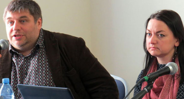 Denis Sokolov and Irina Kosterina. Photo: Vera Vasilieva (RFE/RL)