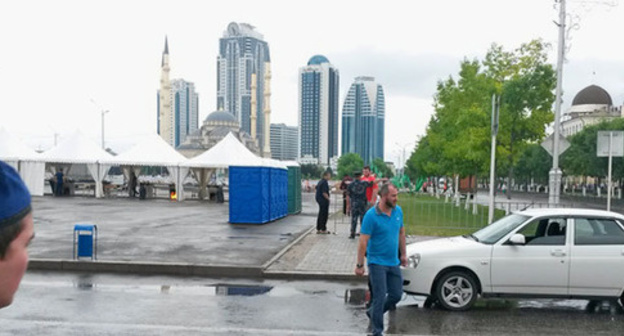 The streets of Grozny on the eve of Iftar. July 1, 2016. Photo by the "Caucasian Knot" correspondent