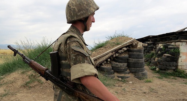 Soldier of Nagorny-Karabakh Defense Army. Photo by Alvard Grigoryan for the ‘Caucasian Knot’.  