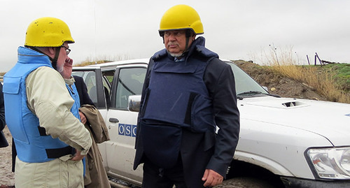 Negotiators of the OSCE monitoring in Nagorno-Karabakh. October 27, 2015. Photo by Alvard Grigoryan for the "Caucasian Knot"