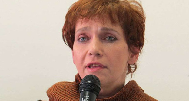 Svetlana Anokhina, editor-in-chief of the online edition "Daptar.ru" on Dagestani women. Photo: Vera Vasilieva (RFE/RL)