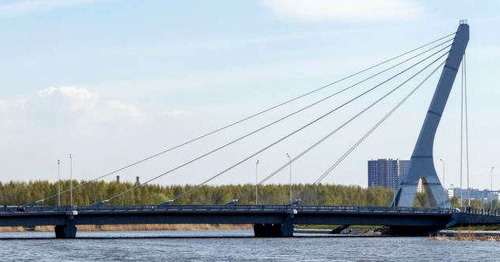 Bridge over the Dudergof canal named after Akhmat Kadyrov. Photo: RFE/RL