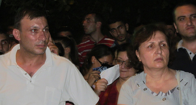 Participants of Yerevan protests, July 21, 2016. Photo by Tigran Petrosyan for the ‘Caucasian Knot’. 