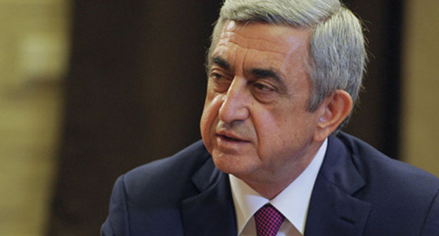 Serzh Sargsyan. Photo: Sputnik / Alexei Druzhinin. 