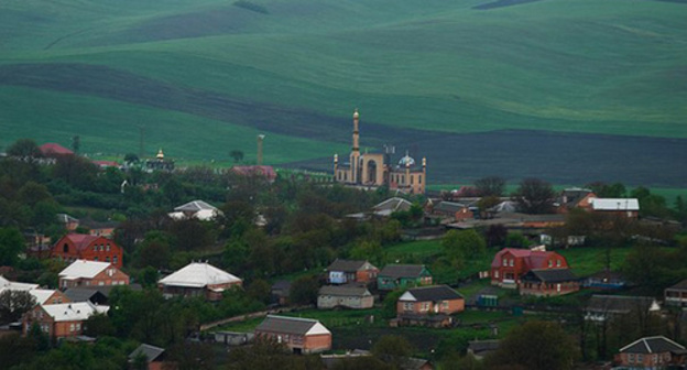 The village of Ekazhevo, Ingushetia. Photo: Shaliets, https://ru.wikipedia.org/wiki/Экажево#/media/File:%D0%AD%D0%BA%D0%B0%D0%B6%D0%B5%D0%B2%D0%BE.jpg