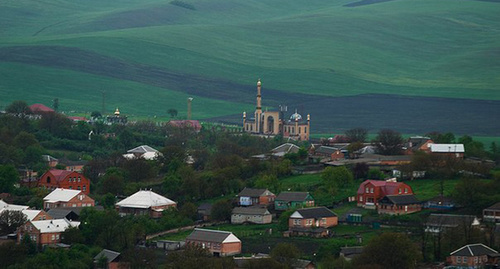 The village of Ekazhevo, Ingushetia. Photo: Shaliets, https://ru.wikipedia.org/wiki/Экажево#/media/File:%D0%AD%D0%BA%D0%B0%D0%B6%D0%B5%D0%B2%D0%BE.jpg The village of Ekazhevo, Ingushetia. Photo: Shaliets, https://ru.wikipedia.org/wiki/Экажево#/media/File:%D0%AD%D0%BA%D0%B0%D0%B6%D0%B5%D0%B2%D0%BE.jpg