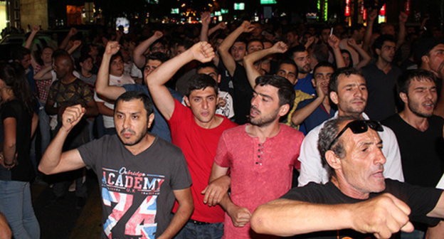 A march in the centre of Yerevan. July 27, 2016. Photo by Tigran Petrosyan for the "Caucasian Knot"