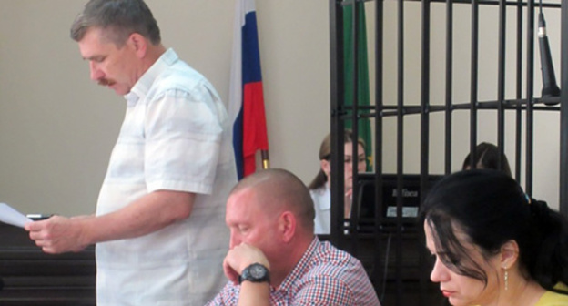 Valery Brinikh in the court. Photo by Alexander Petin