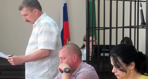 Valery Brinikh in the court. Photo by Alexander Petin