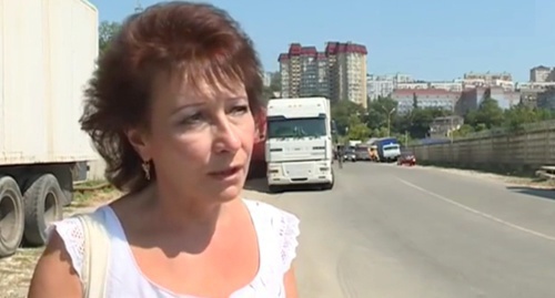 Irina Snytko. Screenshot of an interview in a TV program "Vecherniy Sochi", Maks-portal.ru