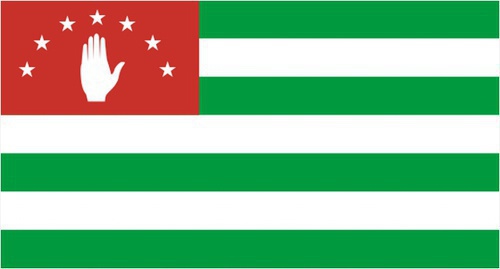 The flag of Abkhazia. Photo: Wikimedia.org