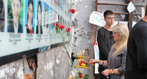 A gym in the Beslan School No. 1. September 3, 2016. Photo by Emma Marzoeva for the "Caucasian Knot" A gym in the Beslan School No. 1. September 3, 2016. Photo by Emma Marzoeva for the "Caucasian Knot"